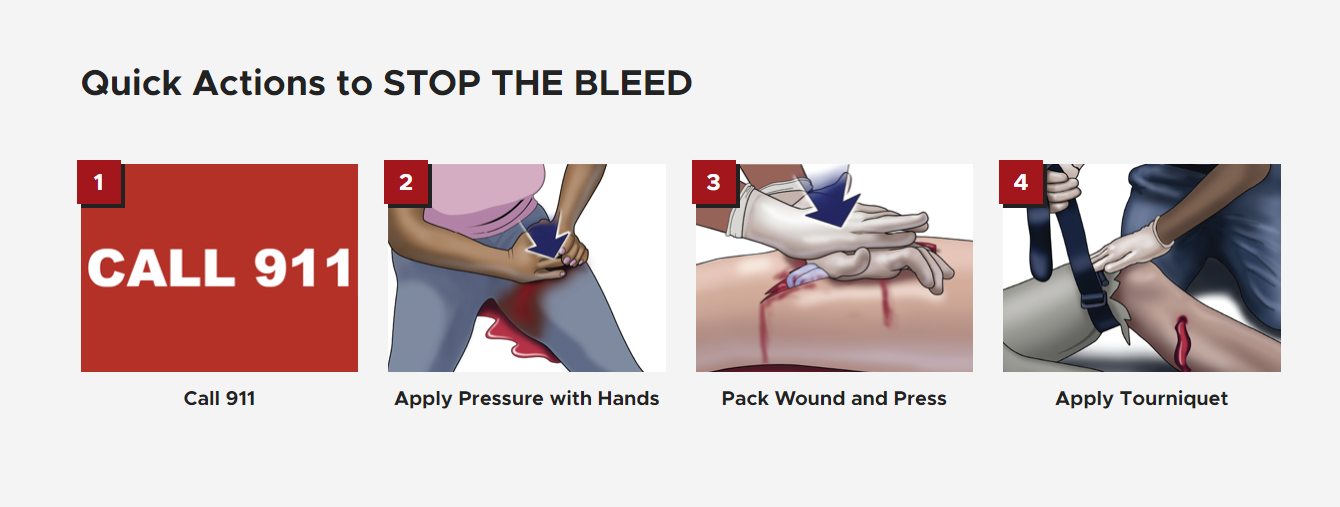 Quick actions can stop the bleed and save a life.