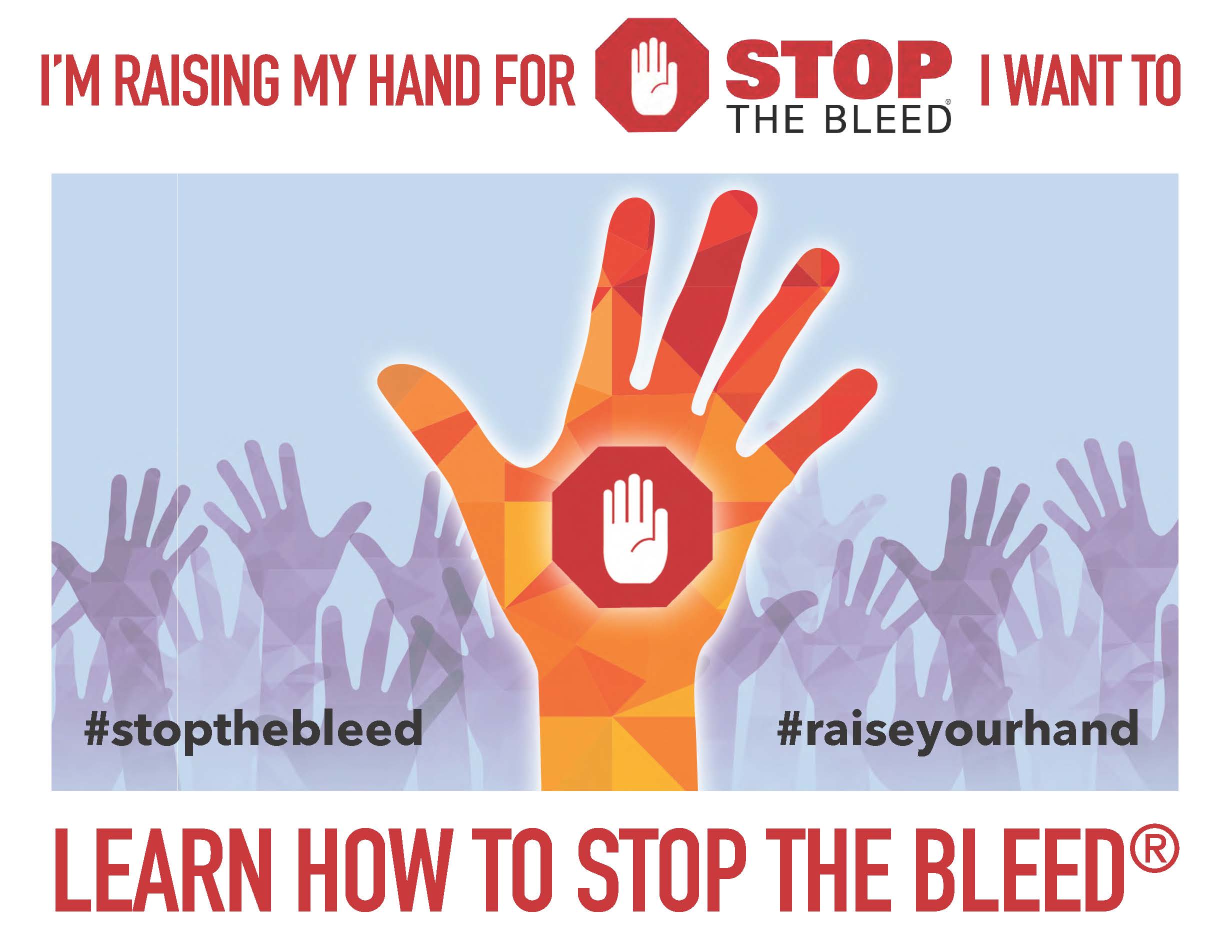 Raise Your Hand for #stopthebleed